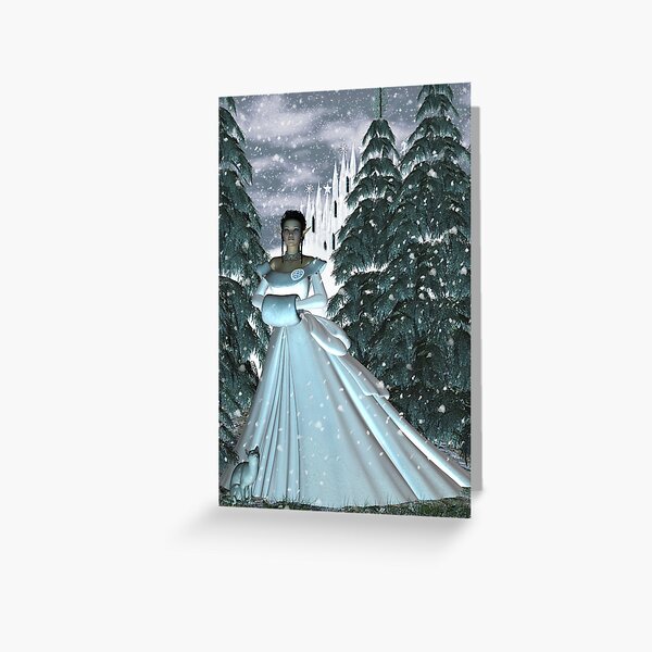 Circe Nymph Snow Queen Card Greeting Card