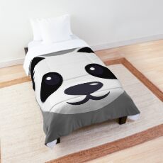 Emoji: Cute panda face Comforter