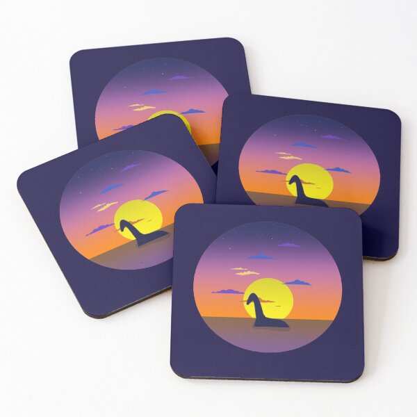 Item preview, Loch Ness Monster Cryptid at Sunset designed and sold by MothmanDeeds.