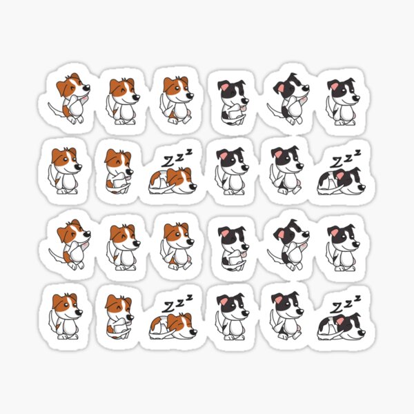 "funny dog emojis" Sticker by Animalhead Redbubble