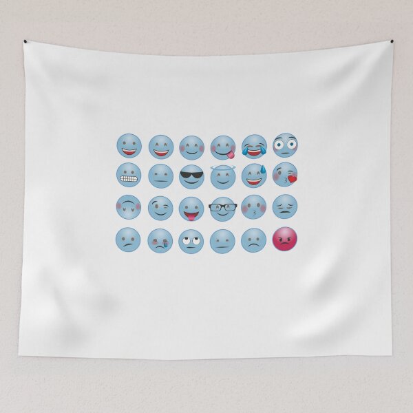 Item preview,  funny blue emojis designed and sold by Animalhead.