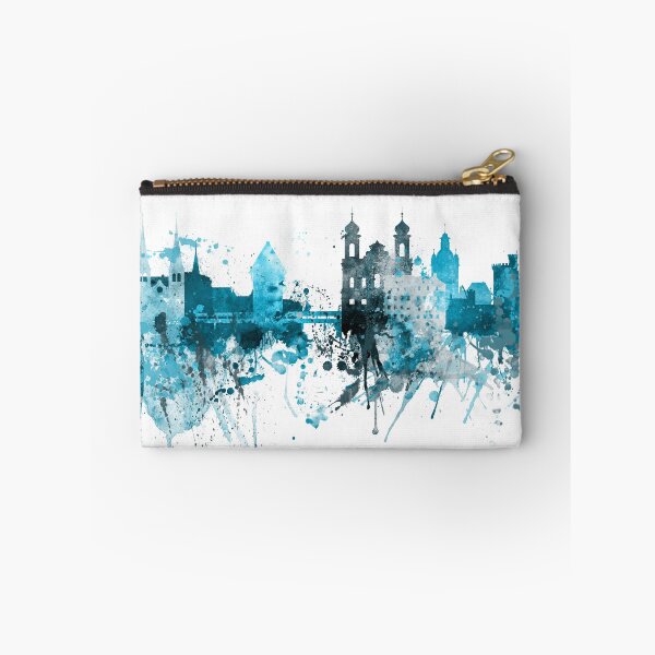Item preview, Lucerne Switzerland Monochrome Blue Skyline designed and sold by DimDom.