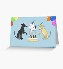 Divided by Three Greeting Card