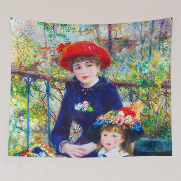 Item preview, Two Sisters On the Terrace - Pierre Auguste Renoir (Color Enhanced) designed and sold by HiPrincess.
