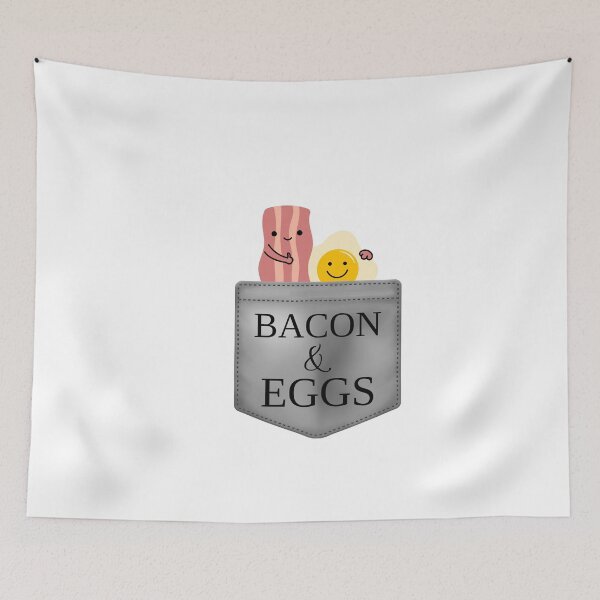 Item preview, bacon and eggs in pocket designed and sold by Animalhead.