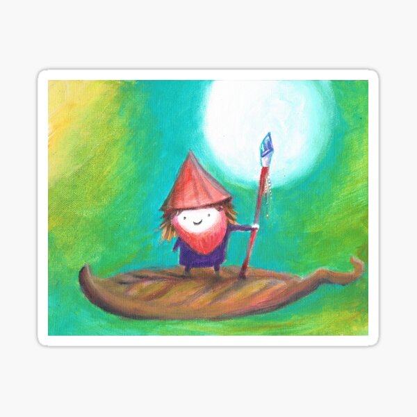 leaf wiz Sticker