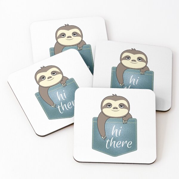 Item preview, funny sloth in pocket designed and sold by Animalhead.