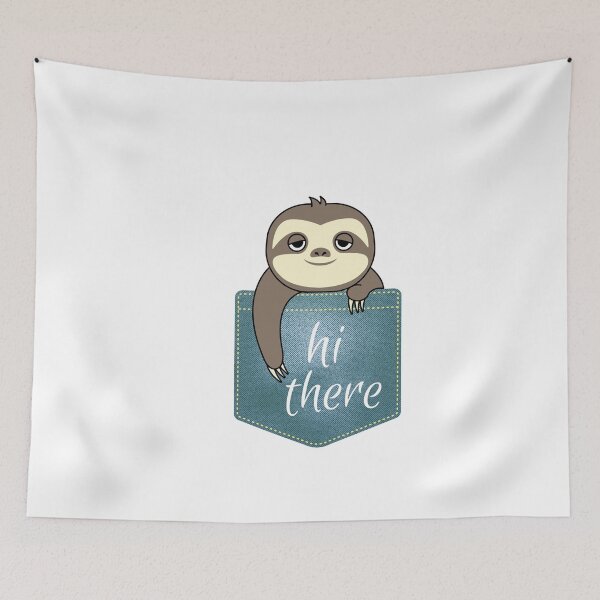 Item preview, funny sloth in pocket designed and sold by Animalhead.