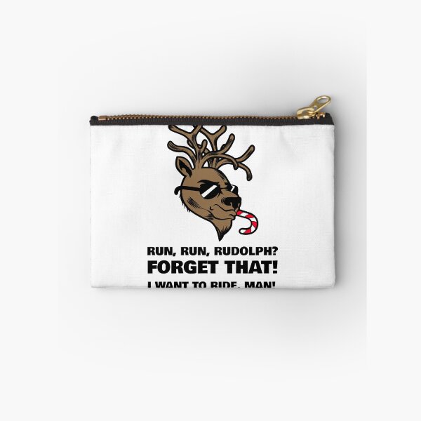 Item preview, Run Run Rudolph Ride Man Christmas Theme Black Text designed and sold by TWMBDesigns.