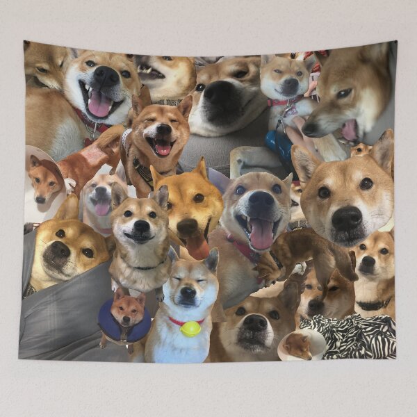 Item preview, Pabu the Shiba Inu Collage designed and sold by PT.