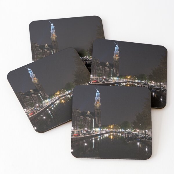 Item preview, Magical Amsterdam Night - Blue Crown Skyline designed and sold by Georgia Mizuleva.