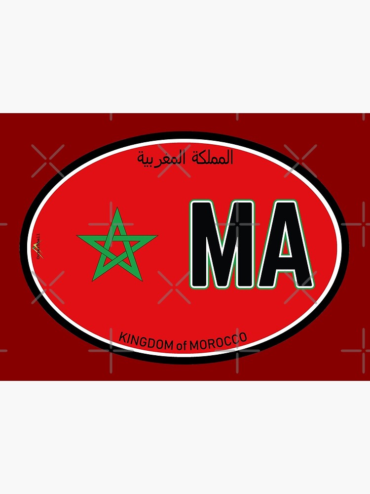 Autocollant Drapeau Maroc