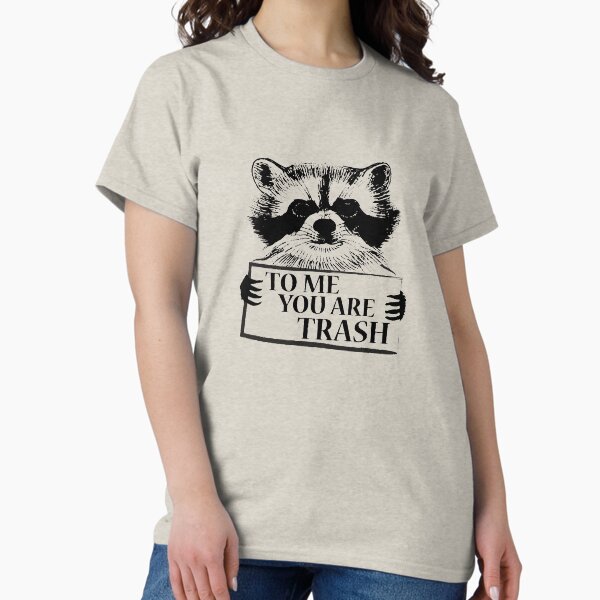 Aperçu de l'œuvre Trash panda Cool raton laveur Pour moi tu es une poubelle créée et vendue par handcraftline.
