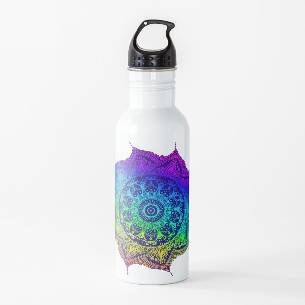 Rainbow Mandala Water Bottle