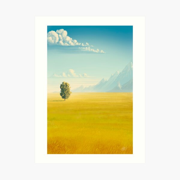 Peaceful valley Art Print