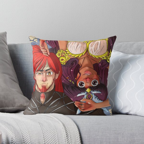 Tiara and Elgor Throw Pillow