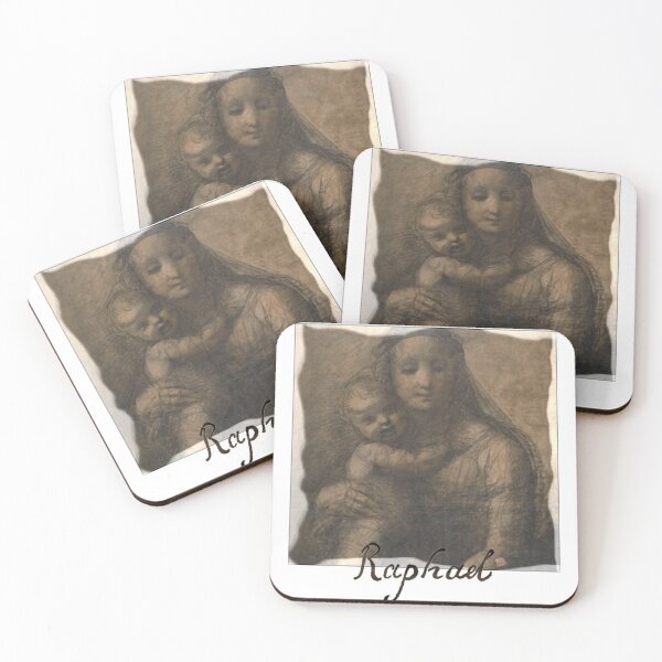 Item preview, Madonna and Child, Drawing by Raphael Sanzio, with his Signature (ACCI - V2)  designed and sold by VanyssaGraphics.