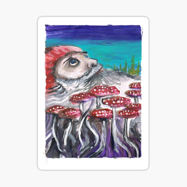 Wizard Shrooms Sticker