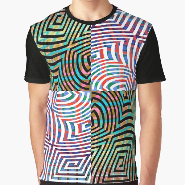 Hypnotic Lines Graphic T-Shirt