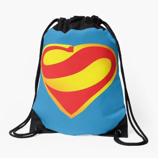 Super Heart Drawstring Bag