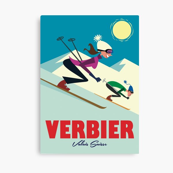 Item preview, Verbier ski poster designed and sold by GAGodel.