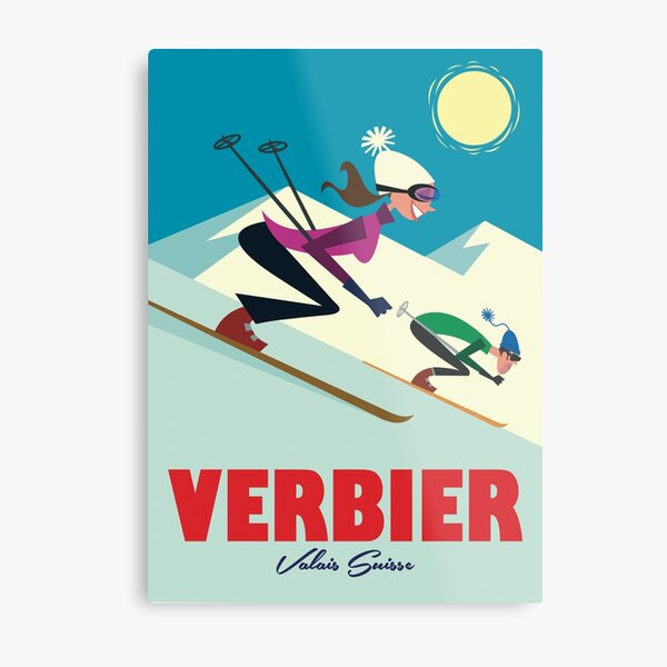 Item preview, Verbier ski poster designed and sold by Gary Godel.