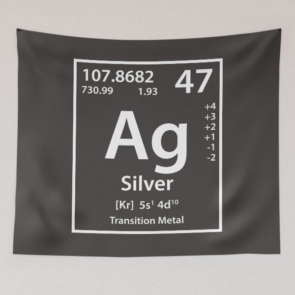 Item preview, Silver Element (white) designed and sold by MerchPublic Studio.