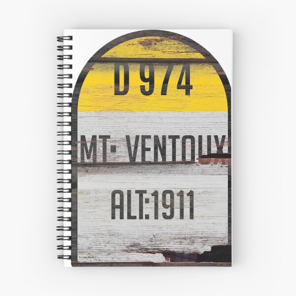 Item preview, Mont Ventoux France Kilometre Marker Retro Wood Sticker & T-Shirt designed and sold by OuterShellUK.