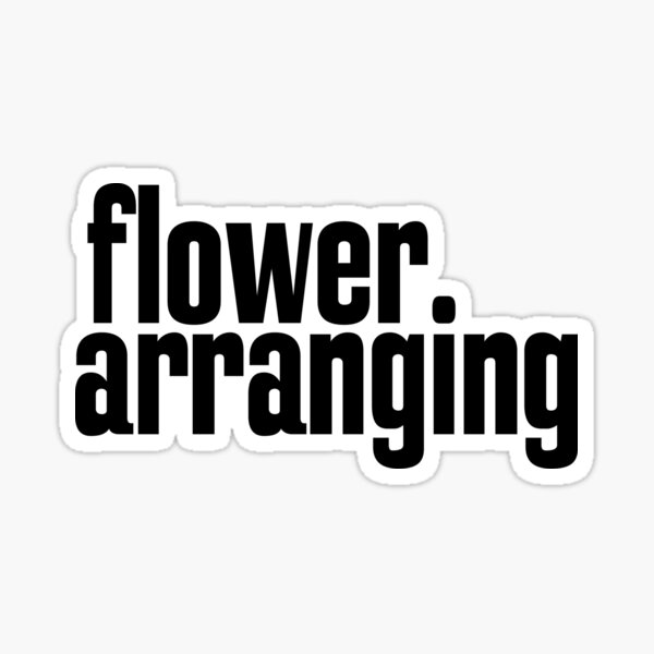 Flower Arranging Floristry Sticker