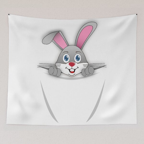 Item preview, Bunny bag clothes bag pouches kids gift designed and sold by waldemarriefert.