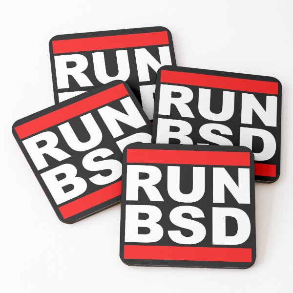 Item preview, RUN BSD - Cool White/Red Design for Unix Hackers & Sysadmins designed and sold by ramiro.
