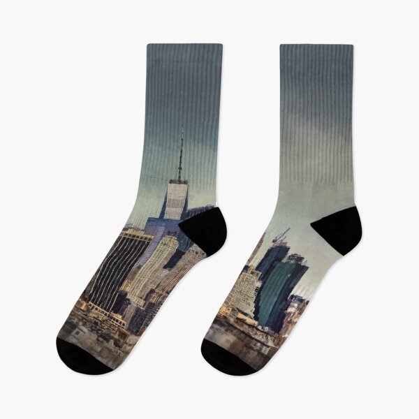 Item preview, New York City Skyline Mixed Media  designed and sold by k9printart.