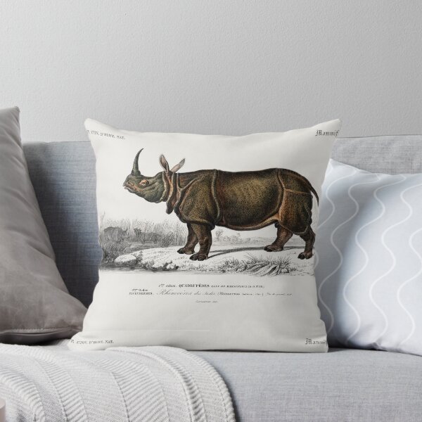 Artikelvorschau, Rhinoceros vintage illustration  entworfen und verkauft von Vintage Designs +.