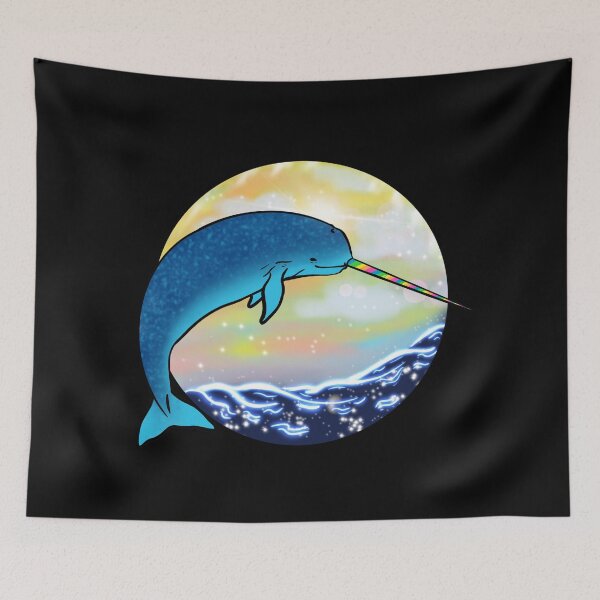 Item preview, Rainbow Narwhale designed and sold by reasonablemunki.