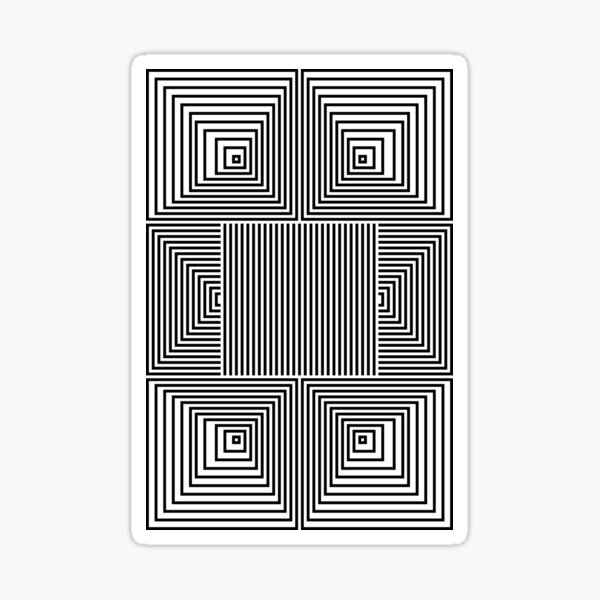Hypnotic Lines Sticker