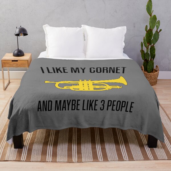 Item preview, I LIKE MY CORNET AND MAYBE LIKE 3 PEOPLE - Funny trumpet gift / Funny cornet gift designed and sold by HEJAshirts.