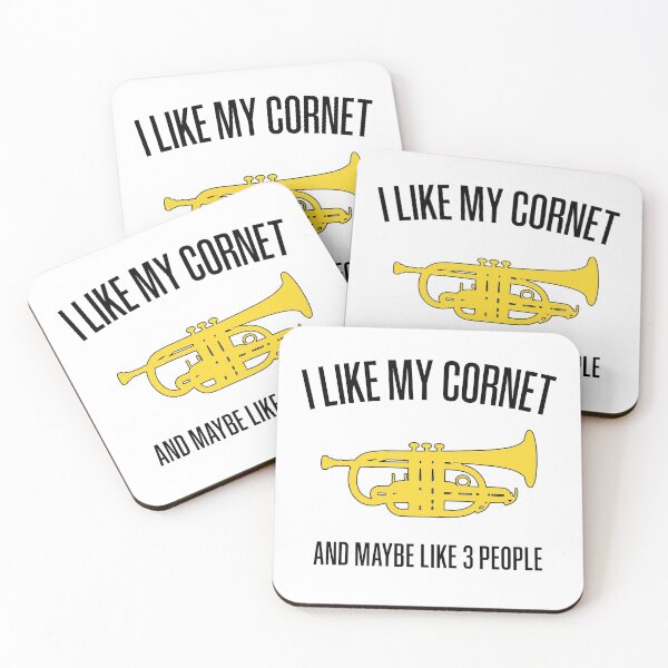 Item preview, I LIKE MY CORNET AND MAYBE LIKE 3 PEOPLE - Funny trumpet gift / Funny cornet gift designed and sold by HEJAshirts.