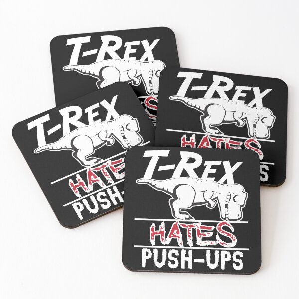 Item preview, T-Rex Hates Push-ups White designed and sold by overstyle.
