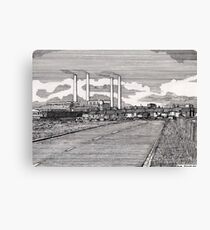 201 - BLYTH POWER STATION - DAVE EDWARDS - INK - 1995 Canvas Print