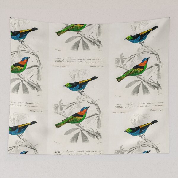 Artikelvorschau, Pretty birds vintage illustration entworfen und verkauft von Vintage Designs +.