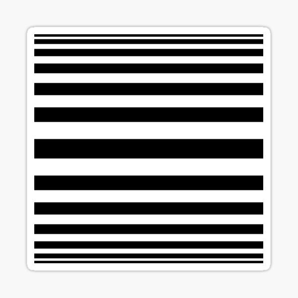 Monochrome Hypnotic Lines Sticker