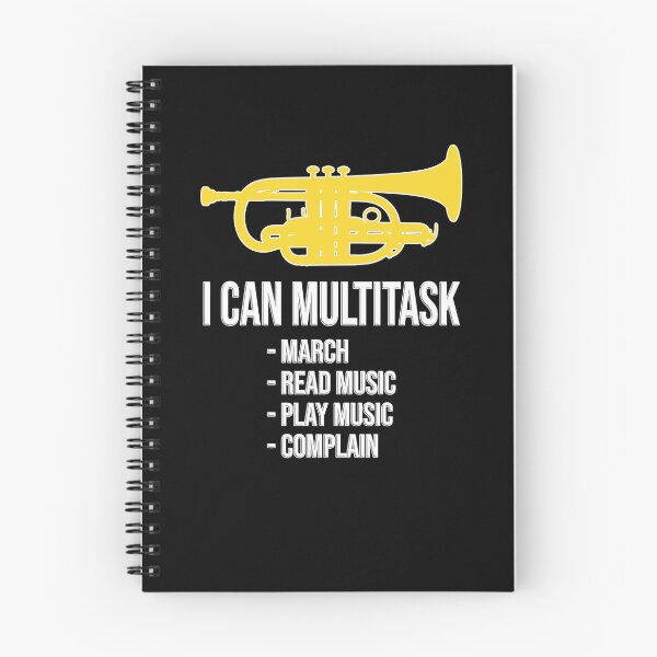 Item preview, Cornet - I CAN MULTITASK: march, read music, play music, complain - Funny trumpet gift / Funny cornet gift designed and sold by HEJAshirts.