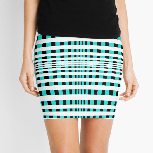 Hypnotic Lines Mini Skirt