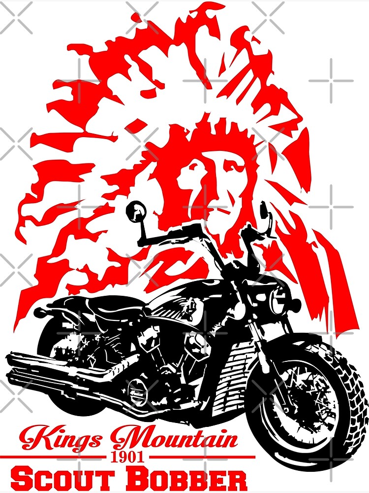 Motorcycle INDIAN Scout Bobber - American Legend Poster for Sale