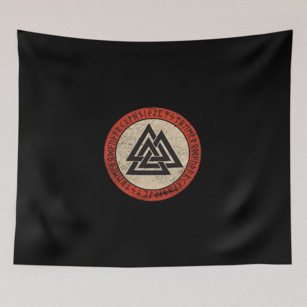 Item preview, Valknut Viking Knot Odin Wotan Norse Mythology Warrior Odhin design designed and sold by A-Fashion.