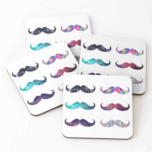 Item preview, Trippy/Space Mustaches designed and sold by Mandy-Kuijper.