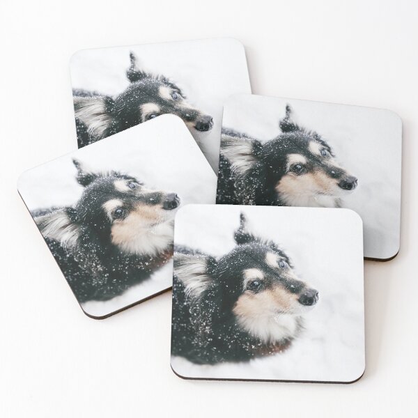 Item preview, Cute funny dog having fun in the snow weather designed and sold by dariazu.