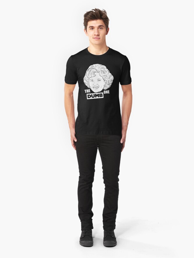 Alternate view of RobskiArt Golden Girls - Rose - Dark T Slim Fit T-Shirt
