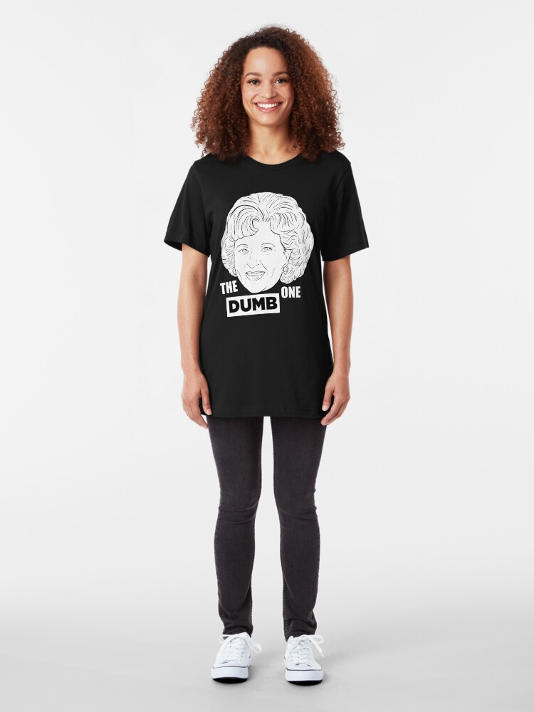 Alternate view of RobskiArt Golden Girls - Rose - Dark T Slim Fit T-Shirt