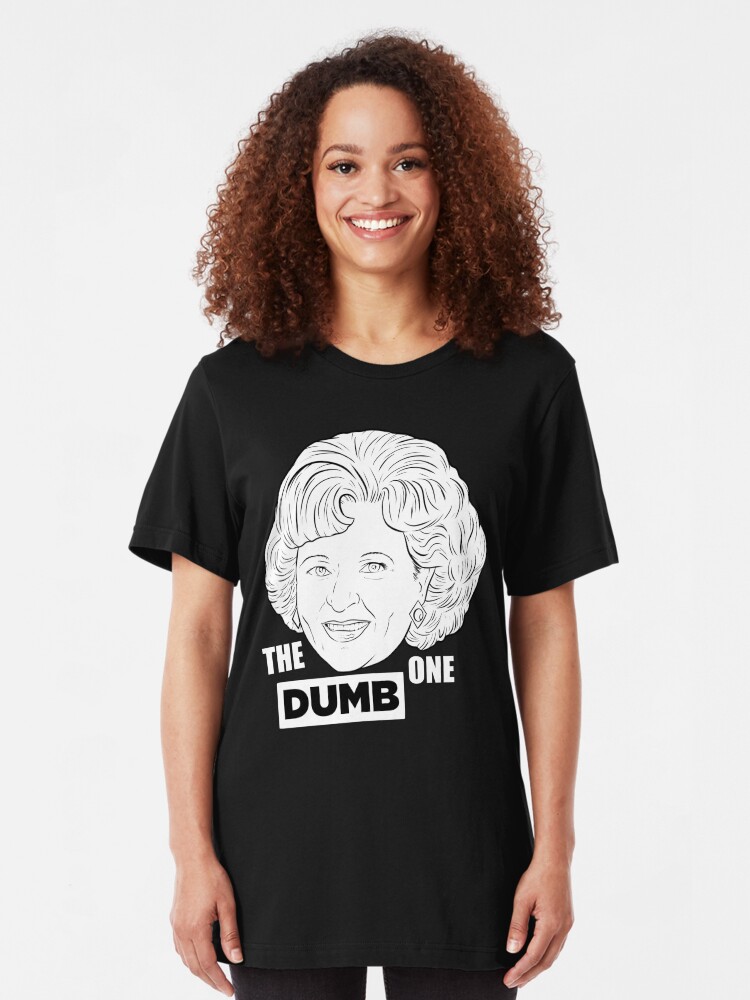 Alternate view of RobskiArt Golden Girls - Rose - Dark T Slim Fit T-Shirt